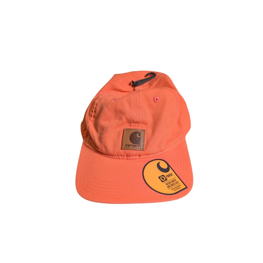 Carhartt Force Orange Canvas Cap Adjustable Hat AH0289 One Size NWOT